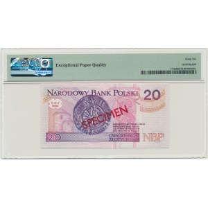 20 złotych 1994 - WZÓR - AA 0000000 - Nr 1537 - PMG 66 EPQ