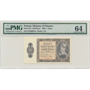 1 złoty 1938 - IJ - PMG 64