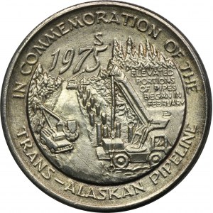 USA, Medal Trans-Alaskan Pipeline 1975 S