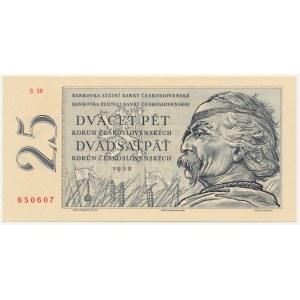 Czechoslovakia, 25 Korun 1958 - SPECIMEN -