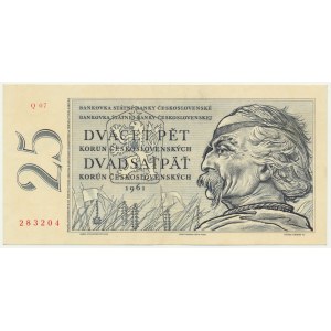 Czechoslovakia, 25 Korun 1961