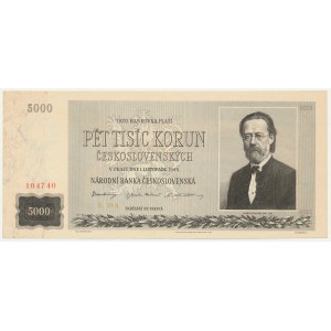Czechoslovakia, 5.000 Korun 1945