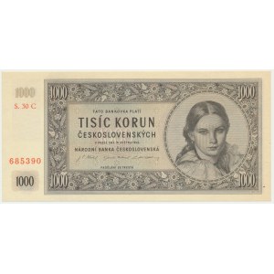 Czechoslovakia, 1.000 Korun 1945