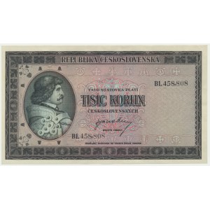 Československo, 1 000 korún (1945) - MODEL -.