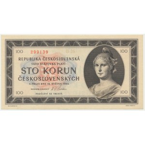 Československo, 100 korun 1945 - MODEL -.