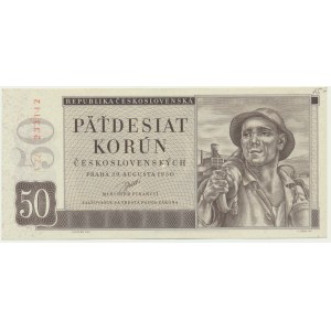 Czechoslovakia, 50 Korun 1950 - SPECIMEN -