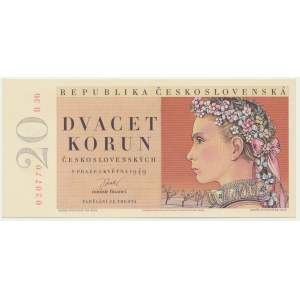 Czechoslovakia, 20 Korun 1949