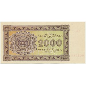 Czechoslovakia, 2.000 Korun 1945 - SPECIMEN -