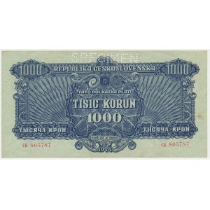 Československo, 1 000 korun 1944 - MODEL -.