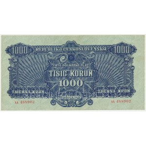 Československo, 1 000 korún 1944 - MODEL -.