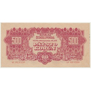 Czechoslovakia, 500 Korun 1944 - SPECIMEN -