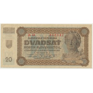 Slovensko, 20 korun 1942