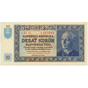 Slovensko, 10 korún 1939 - MODEL -.