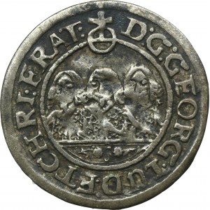 Silesia, Duchy of Liegnitz-Brieg-Wohlau, Georg III, Ludwig IV, Christian, 1 Kreuzer Brieg 1652 GH