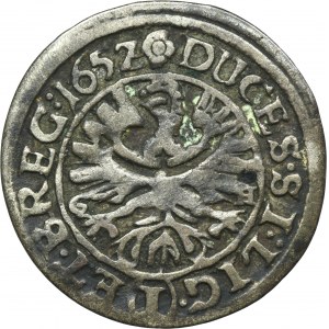 Silesia, Duchy of Liegnitz-Brieg-Wohlau, Georg III, Ludwig IV, Christian, 1 Kreuzer Brieg 1652 GH