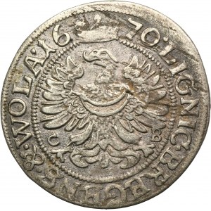 Silesia, Duchy of Liegnitz-Brieg-Wohlau, Christian, 3 Kreuzer Brieg 1670 CB - UNLISTED