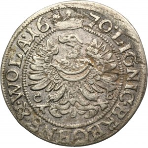 Sliezsko, vojvodstvo Legnicko-Brzesko-Wołowskie, Krystian Wołowski, 3 Krajcary Brzeg 1670 CB - NIENOTOVANÉ