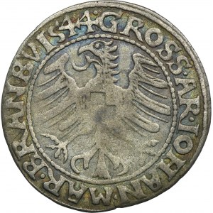 Sliezsko, Krosnianske vojvodstvo, Jan Kostrzyn, Grosz Krosno 1544 - RARE