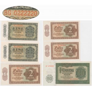 Germany, DDR, 1-50 Mark 1948 (6 pcs.)