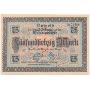 Memel, 75 mark 1922