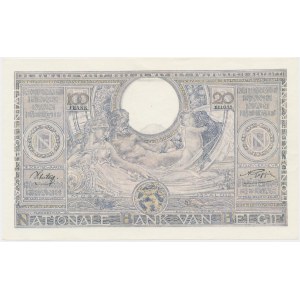 Belgium, 100 Francs=20 Belgas 1943