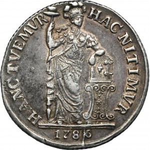 Netherlands East Indies, 3 Gulden Hoorn 1786 VOC - RARE