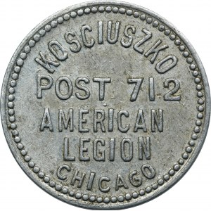 Kosciuszko, American Legion in Chicago, Post 712, Token 10 Cents