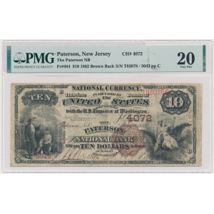 USA, 10 USD 1882 - Rosecrans &amp; Huston - PMG 20