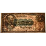 USA, 5 dolarů 1882 - Lyons &amp; Roberts - PMG 25