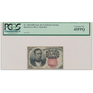 USA, Frakční měna, 10 centů 1874 - PCGS 45 PPQ