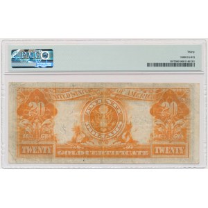 USA, zlatý certifikát, 20 USD 1922 - Speelman &amp; White - PMG 30