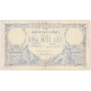 Rumunsko, 1 000 lei 1917 - RARE
