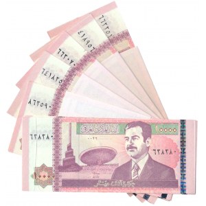 Iraq, 10.000 Dinars (2002) (ca. 55 pcs.)