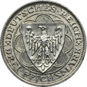 Německo, Výmarská republika, 3 marky Berlín 1931 A