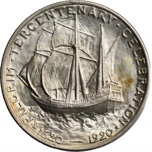 USA, 1/2 Dollar Denver 1920 D Pilgrim