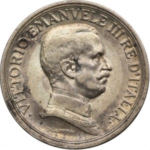 Italy, Vitor Emanuele III, 2 Lire Rome 1917 R - RARE