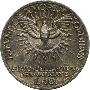 Papal States, Vatican, 10 Lire 1939