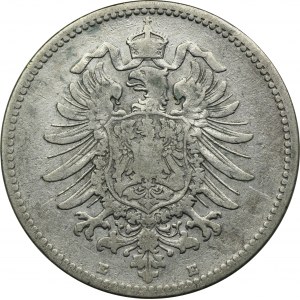 Německo, Německé císařství, Wilhelm I., 1 marka Drážďany 1883 E
