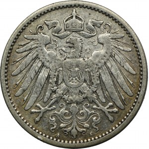 Německo, Německé císařství, Wilhelm II, 1 marka Berlín 1891 A