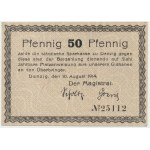 Danzig, 50 Pfennige 1914 - watermark waves -