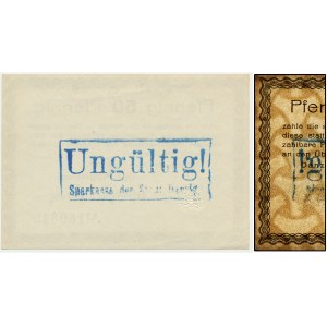 Danzig, 50 Pfennige 1914 - watermark spades -