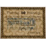 Danzig, 50 Pfennige 1914 - watermark spades -