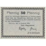 Danzig, 50 Pfennige 1914 - watermark spades -