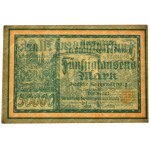 Danzig, 50.000 Mark 1923 - no. 5 digit series with ❊ -