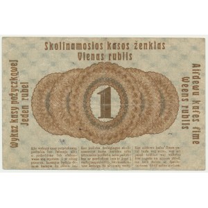 Poznaň, 1 rubl 1916 - dlouhá doložka (P3a) - vzácné