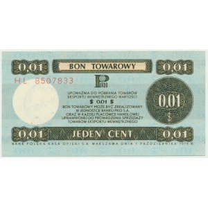 Pewex, 1 cent 1979 - HL - VEĽKÝ -