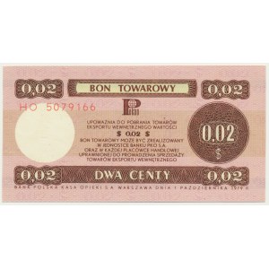 Pewex, 2 cents 1979 - HO - LARGE