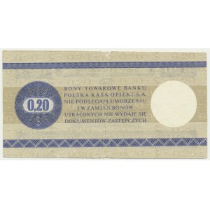 Pewex, 20 centów 1979 - HN - DUŻY -
