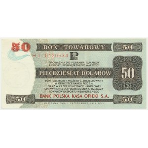 Pewex, $50 1979 - HJ - VYNIKAJÍCÍ