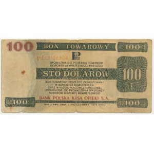 Pewex, 100 dolarów 1979 - ME - falsyfikat z epoki